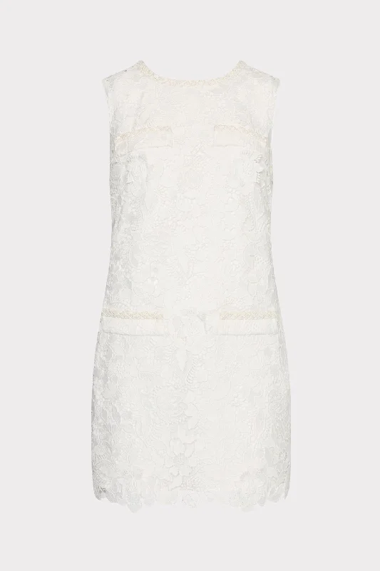 Ruffled mini dresses for a romantic touch 3D Garden Lace Sleeveless Mini Dress
