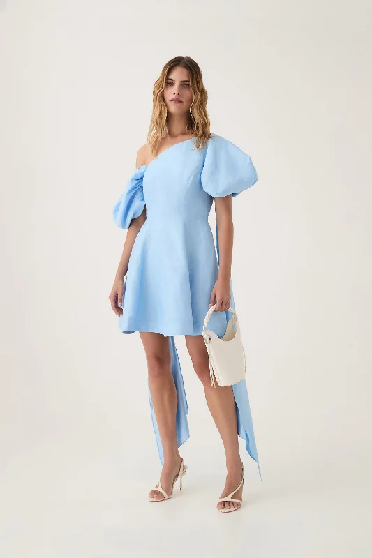 Mini dresses with halter necks for a stylish choice Arista Tulip Sleeve Mini Dress