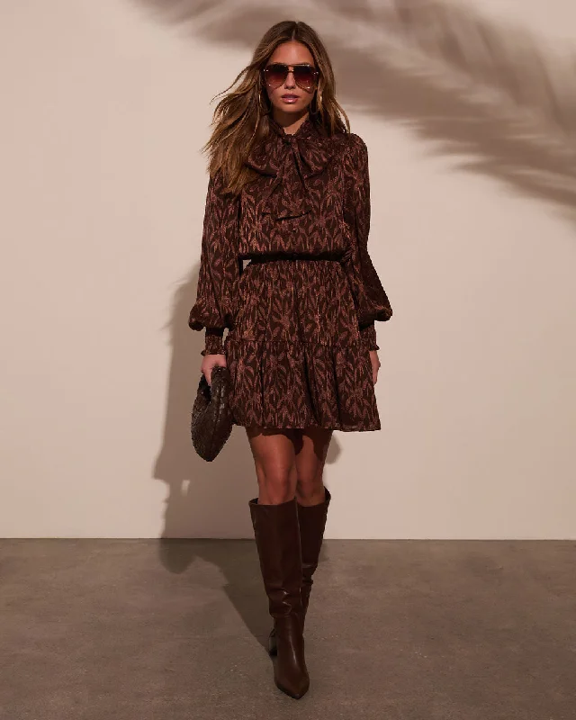Mini dresses with geometric prints for a modern aesthetic All I Need Necktie Mini Dress Mini dresses with geometric prints for a modern aesthetic All I Need Necktie Mini Dress