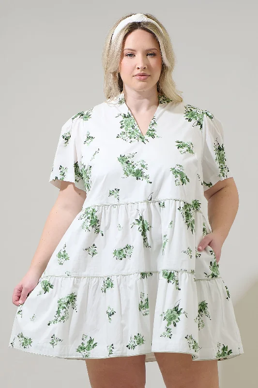 Mini dresses with patchwork designs for a unique style Ria Floral Candace Tiered Mini Dress Curve Mini dresses with patchwork designs for a unique style Ria Floral Candace Tiered Mini Dress Curve