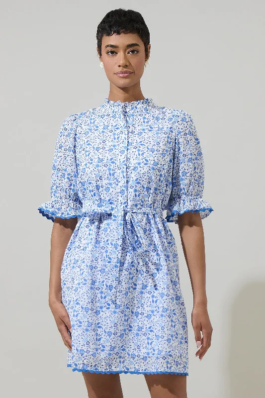 Mini dresses with cut - out details for a trendy look Maisie Floral Miana Button Up Mini Dress Mini dresses with cut - out details for a trendy look Maisie Floral Miana Button Up Mini Dress