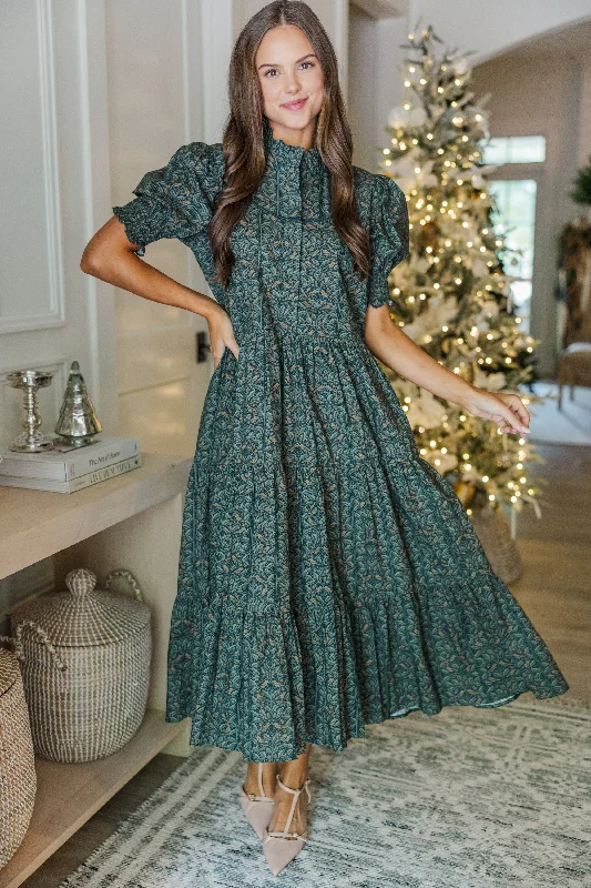 Midi dresses with ruched bodices for a feminine and fitted feel Ready For It All Olive Green Leaf Printed Midi Dress Midi dresses with ruched bodices for a feminine and fitted feel Ready For It All Olive Green Leaf Printed Midi Dress