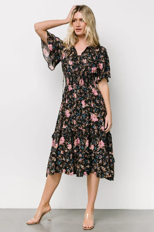 Sleeveless midi dresses with lace details for summer weddings Spell Boho Midi Dress | Midnight Garden Sleeveless midi dresses with lace details for summer weddings Spell Boho Midi Dress | Midnight Garden
