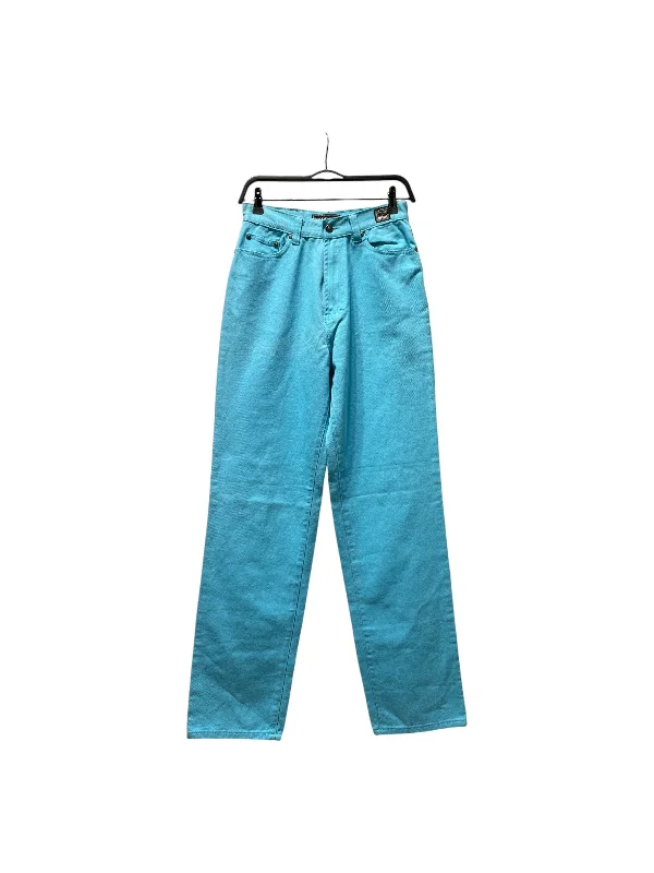 Cigarette Style Women's Printed Linen Blend Pants for Casual DaysVERSACE/Straight Pants/29/Denim/BLU/light blue w tag Cigarette Style Women's Printed Linen Blend Pants for Casual DaysVERSACE/Straight Pants/29/Denim/BLU/light blue w tag