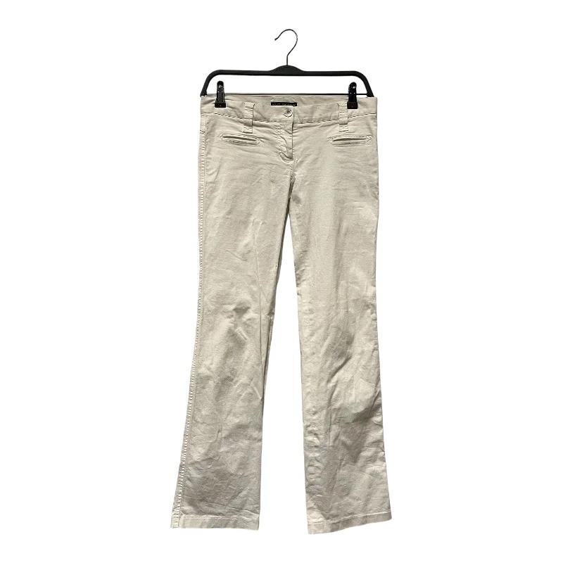 Flare Leg Women's Satin Trousers for a Glamorous Night OutDOLCE&GABBANA/Skinny Pants/38/Cotton/WHT/ Flare Leg Women's Satin Trousers for a Glamorous Night OutDOLCE&GABBANA/Skinny Pants/38/Cotton/WHT/