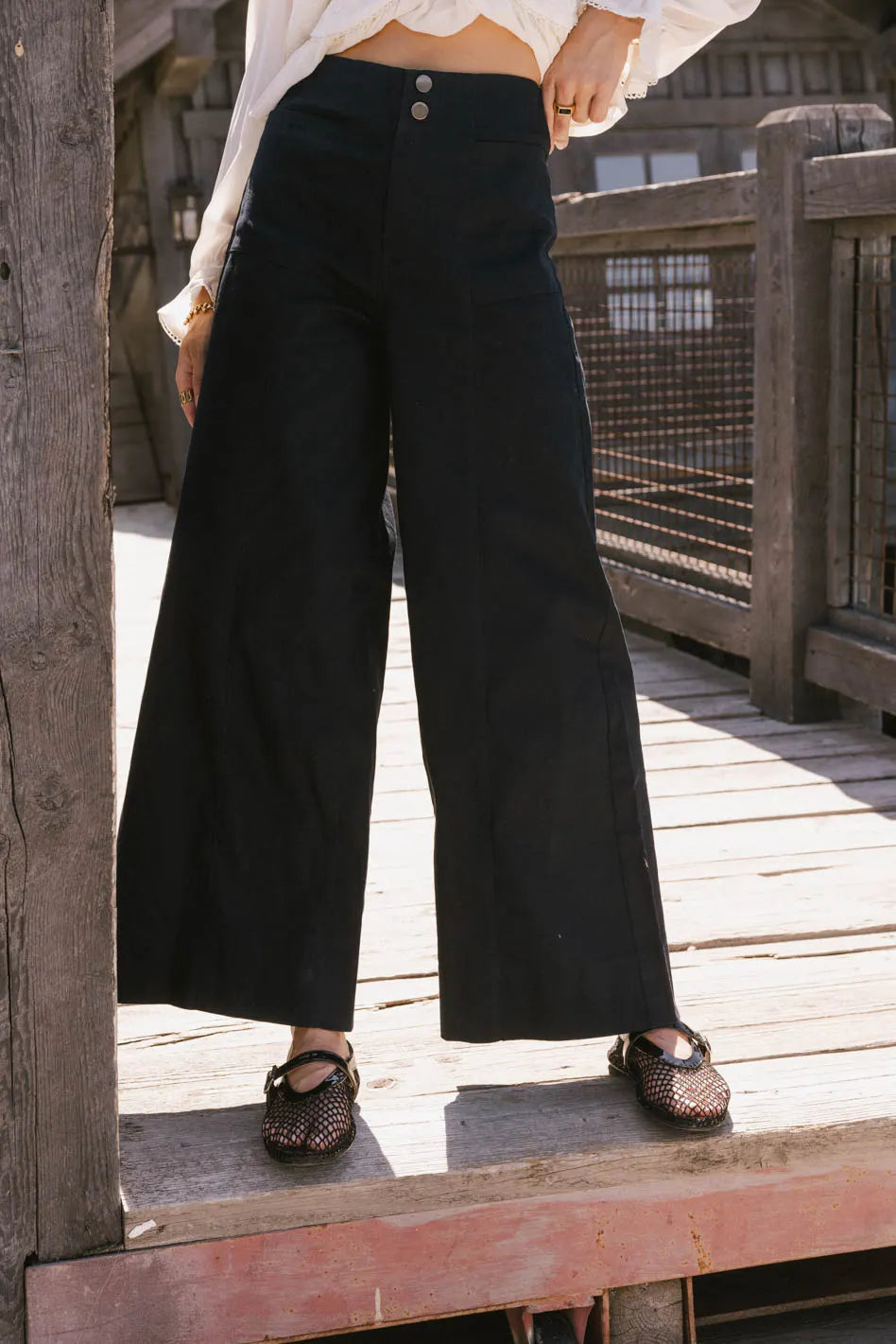 Plus Size Women's Pleated Front Dress Pants for Office WearAspen Wide Leg Slacks in Navy Plus Size Women's Pleated Front Dress Pants for Office WearAspen Wide Leg Slacks in Navy