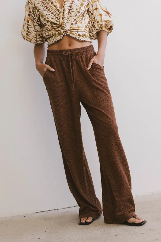 Palazzo Style Women's Printed Trousers in Bohemian PatternsEtta Wide Leg Pants in Terracotta Palazzo Style Women's Printed Trousers in Bohemian PatternsEtta Wide Leg Pants in Terracotta