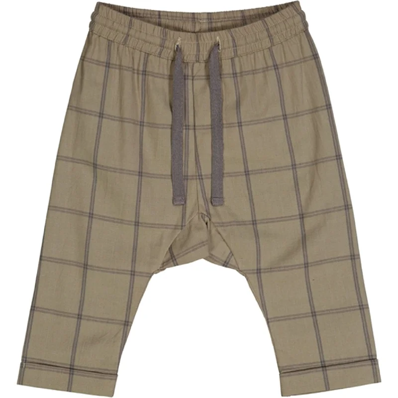 Women's Straight - Leg Linen Pants for a Breezy Summer LookMüsli Cashew Check Pants