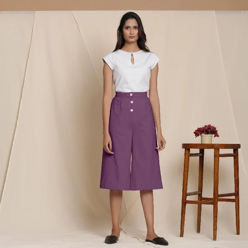 Tapered Leg Women's Wool Blend Trousers for WinterSolid Wine Warm Cotton Flannel High-Rise Culottes Tapered Leg Women's Wool Blend Trousers for WinterSolid Wine Warm Cotton Flannel High-Rise Culottes