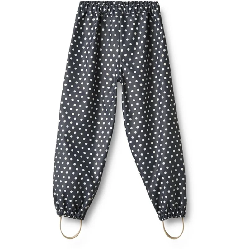 Cigarette Style Women's Printed Linen Blend Pants for Casual DaysWheat Rain Trousers Olo Ink Dots Cigarette Style Women's Printed Linen Blend Pants for Casual DaysWheat Rain Trousers Olo Ink Dots