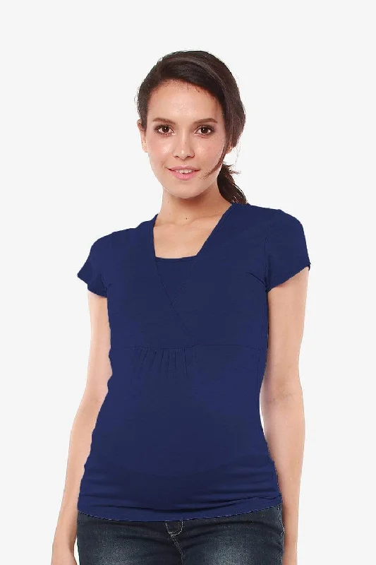 affordable women nursing braAdeline Nursing Top Navy