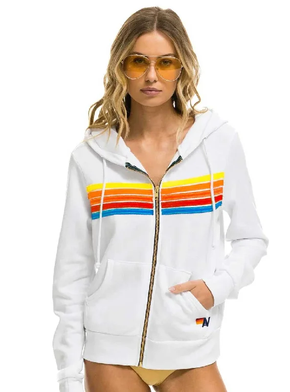chlorine resistant women bikini briefs for pool useAviator Nation Women's 5 Stripe Zip Hoodie - White Neon Rainbow chlorine resistant women bikini briefs for pool useAviator Nation Women's 5 Stripe Zip Hoodie - White Neon Rainbow