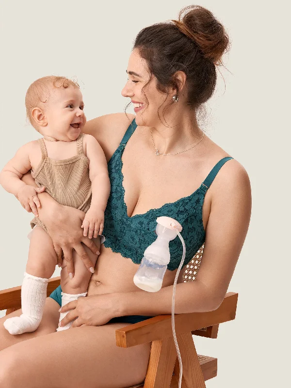 organic cotton hypoallergenic women nursing braCotton Lining Hands Free Pumping Bra
