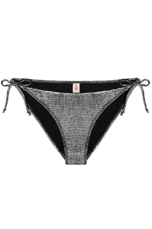 adjustable side tie women bikini briefs for a custom fitCressida Silver bikini bottom adjustable side tie women bikini briefs for a custom fitCressida Silver bikini bottom