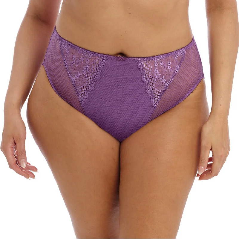 moisture wicking women bra and panty sets for drynessElomi Charley Purple Pansy High Leg Brief Panty 4386 moisture wicking women bra and panty sets for drynessElomi Charley Purple Pansy High Leg Brief Panty 4386