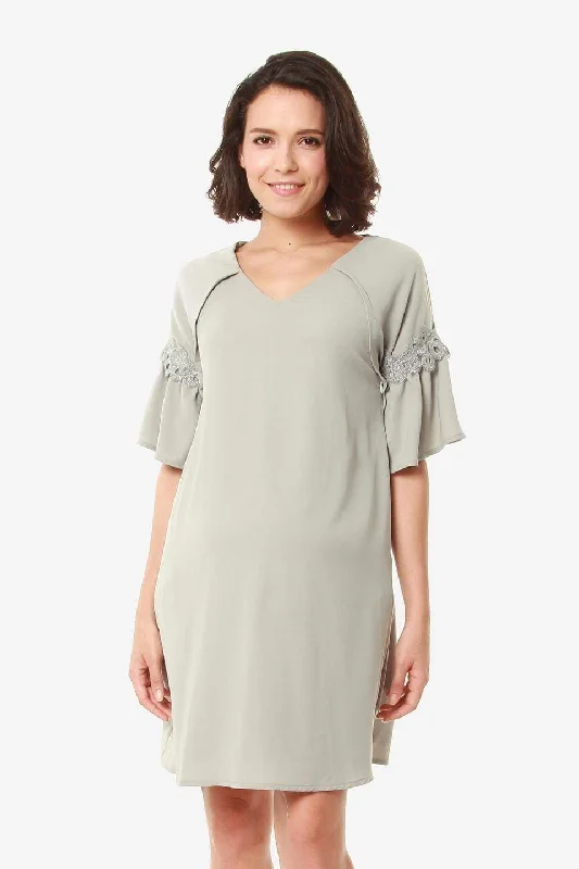 moisture wicking women nursing braEvalyn Nursing Dress Grey