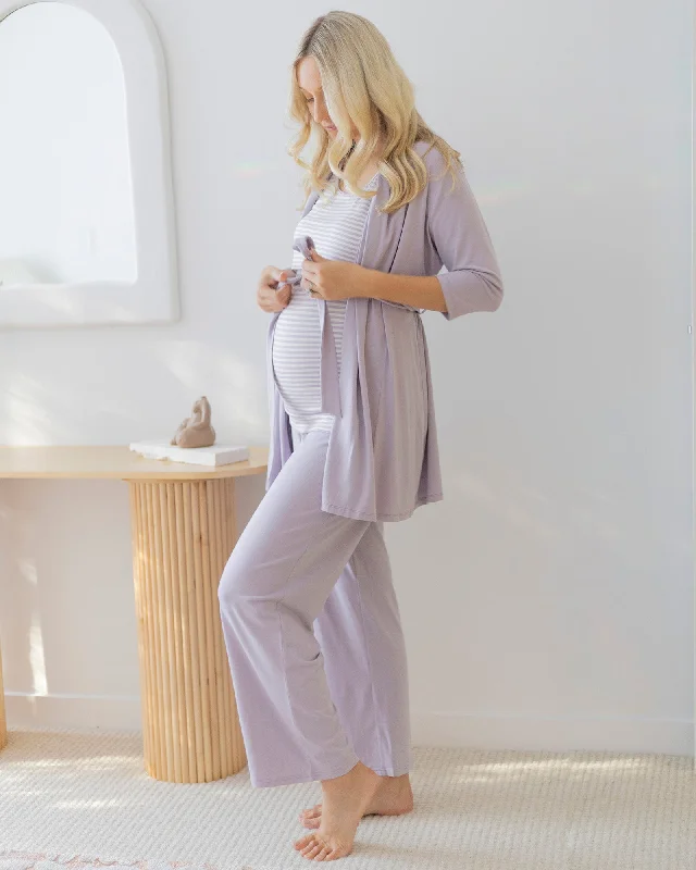 hypoallergenic women nursing bra for sensitive skinMaternity Versatile Lavender Cardigan With Removable Belt hypoallergenic women nursing bra for sensitive skinMaternity Versatile Lavender Cardigan With Removable Belt