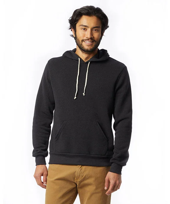 Women's hoodie with a detachable hood for customizable styling09595F2 - Alternative Unisex Challenger Eco-Fleece Hoodie | Eco True Black Women's hoodie with a detachable hood for customizable styling09595F2 - Alternative Unisex Challenger Eco-Fleece Hoodie | Eco True Black