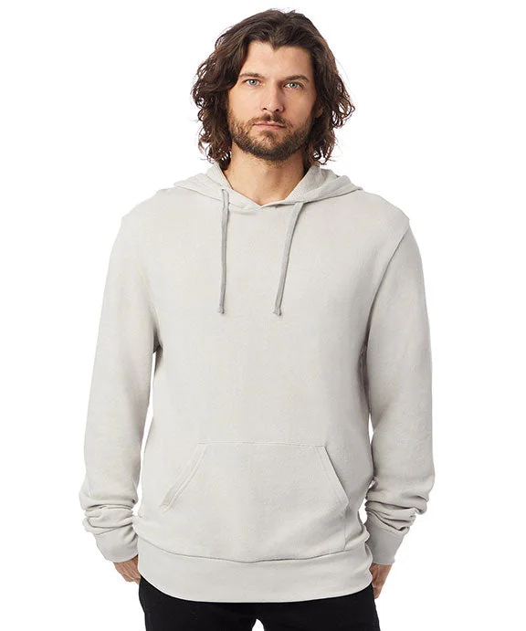 Women's cropped sweatshirt with a lace - trimmed hem for a romantic look9595ZT - Alternative Unisex Washed Terry Challenger Sweatshirt | Light Grey Women's cropped sweatshirt with a lace - trimmed hem for a romantic look9595ZT - Alternative Unisex Washed Terry Challenger Sweatshirt | Light Grey