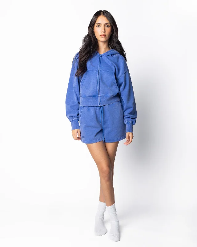 Women's mock - neck sweatshirt made of moisture - wicking material for fitness useFrench Terry Cropped Zip Women's mock - neck sweatshirt made of moisture - wicking material for fitness useFrench Terry Cropped Zip
