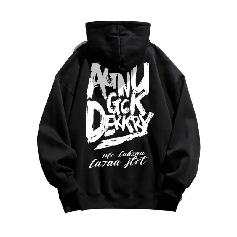 Women's fleece - lined hoodie with thumbholes for warmth in winterDark Letter Graphic Hoodies Women's fleece - lined hoodie with thumbholes for warmth in winterDark Letter Graphic Hoodies