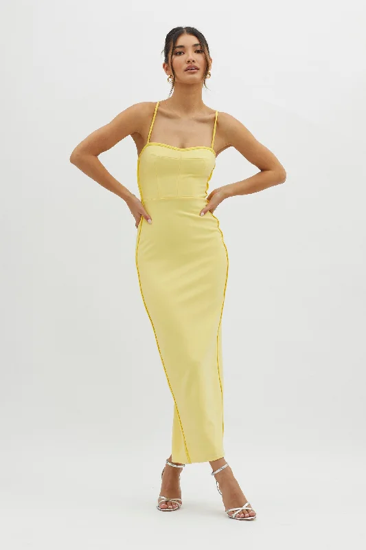 Backless Women Dress for a Sexy and Alluring Look at Evening EventsFuture Awaits Lace-Up Back Maxi Dress Yellow Backless Women Dress for a Sexy and Alluring Look at Evening EventsFuture Awaits Lace-Up Back Maxi Dress Yellow