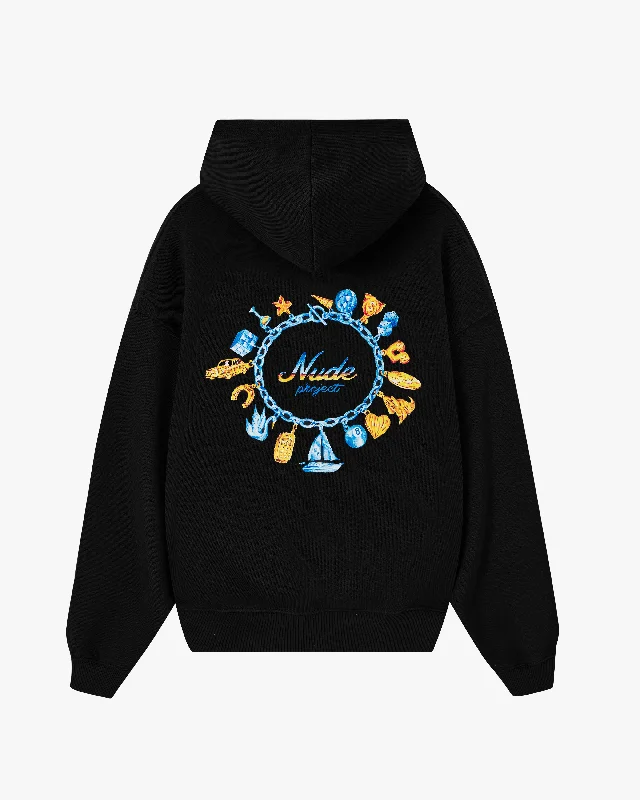 Women's zip - up sweatshirt in pastel blue for a soft and stylish outfitYELO HOOD BLACK Women's zip - up sweatshirt in pastel blue for a soft and stylish outfitYELO HOOD BLACK