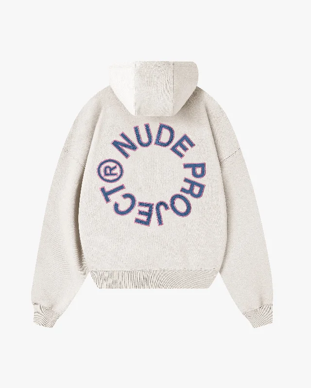 Women's fleece - lined hoodie with thumbholes for warmth in winterKORY BOXY HOOD MARSHMALLOW Women's fleece - lined hoodie with thumbholes for warmth in winterKORY BOXY HOOD MARSHMALLOW