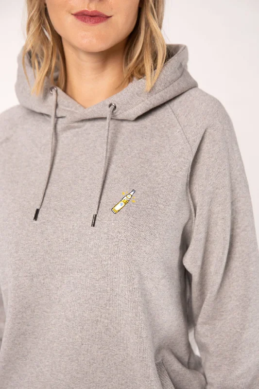Women's zip - front sweatshirt with contrast stitching for a sporty aestheticMate | Bestickter Bio-Baumwoll Frauen Hoodie Women's zip - front sweatshirt with contrast stitching for a sporty aestheticMate | Bestickter Bio-Baumwoll Frauen Hoodie