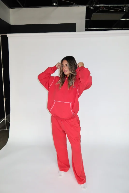 Women's cropped sweatshirt with a lace - trimmed hem for a romantic lookMilkACTV Sport Wide Leg Sweats Women's cropped sweatshirt with a lace - trimmed hem for a romantic lookMilkACTV Sport Wide Leg Sweats