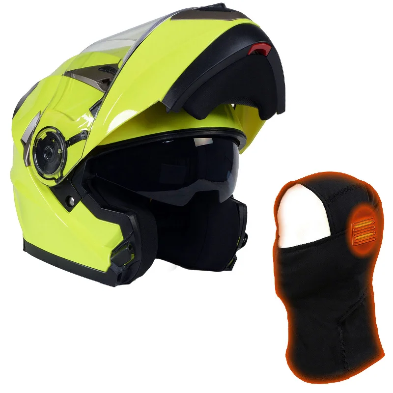 Women's double - breasted tweed jackets in classic colors for a sophisticated office lookMilwaukee Helmets MPH9809DOT 'Ionized' Neon Yellow Modular Helmet for Men and Women Biker w/ MP7922FMSET Heated Balaclava Bundle Women's double - breasted tweed jackets in classic colors for a sophisticated office lookMilwaukee Helmets MPH9809DOT 'Ionized' Neon Yellow Modular Helmet for Men and Women Biker w/ MP7922FMSET Heated Balaclava Bundle