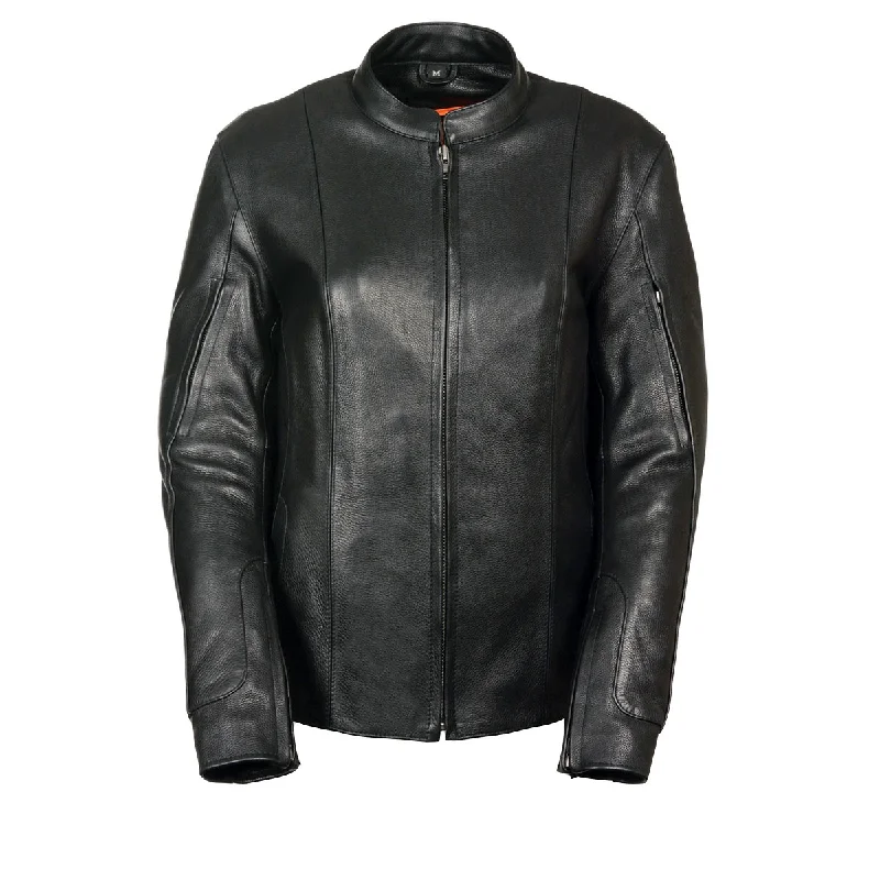 Women's quilted puffer jackets in a cropped silhouette for a modern twistMilwaukee Leather MLL2520 Ladies Racer Black Leather Motorcycle Jacket Women's quilted puffer jackets in a cropped silhouette for a modern twistMilwaukee Leather MLL2520 Ladies Racer Black Leather Motorcycle Jacket