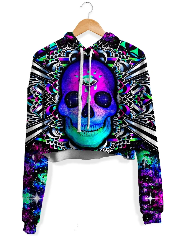 Women's graphic - printed sweatshirt featuring floral patterns for a feminine touchMultiverse Fleece Crop Hoodie Women's graphic - printed sweatshirt featuring floral patterns for a feminine touchMultiverse Fleece Crop Hoodie