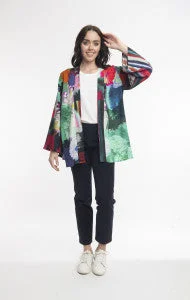 Women's long - line cardigan jackets in a soft knit for a cozy and elegant lookOrientique Colourful Kimono Women's long - line cardigan jackets in a soft knit for a cozy and elegant lookOrientique Colourful Kimono