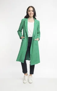 Women's windbreaker jackets with adjustable hoods for windy daysOrientique Organic Cotton Coat (Black or Green)