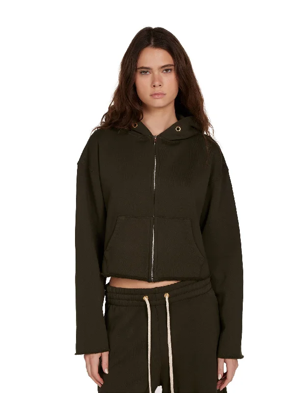 Women's sherpa - lined hoodie for extreme cold weather outdoor activitiesRosa Raw Zip Hoodie Women's sherpa - lined hoodie for extreme cold weather outdoor activitiesRosa Raw Zip Hoodie