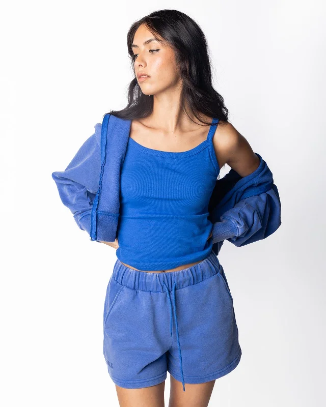 Women's long - sleeve cropped sweatshirt with ribbed cuffs for a snug fitFrench Terry Shorts Women's long - sleeve cropped sweatshirt with ribbed cuffs for a snug fitFrench Terry Shorts