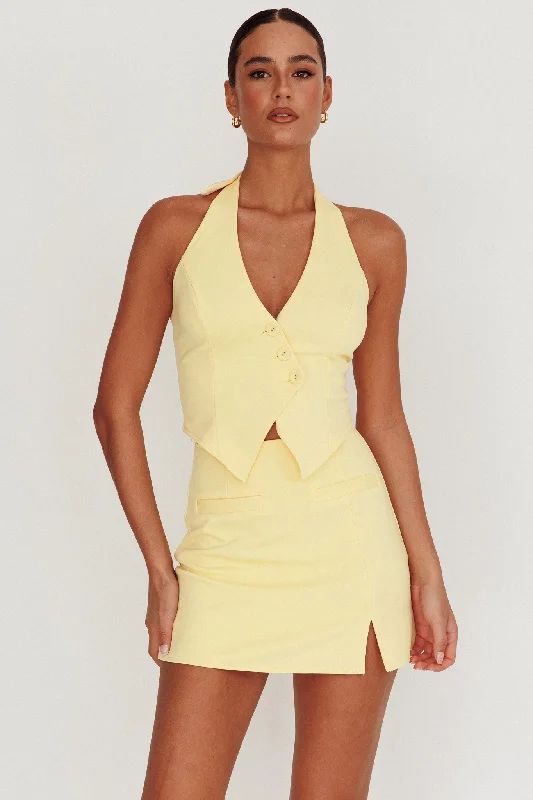 Shift Women Dress with a Simple and Classic Design for Everyday WearTammi Fitted A-Line Mini Skirt Lemon Shift Women Dress with a Simple and Classic Design for Everyday WearTammi Fitted A-Line Mini Skirt Lemon