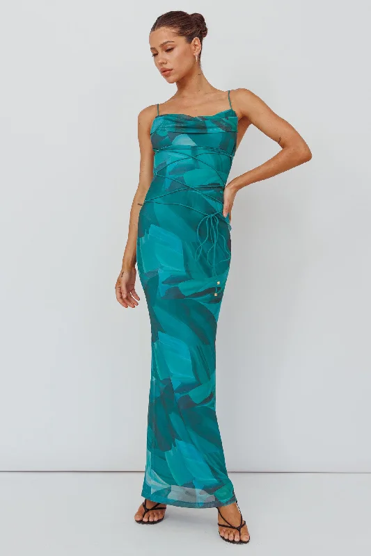 Little Black Women Dress with Sequins for a Glamorous Night OutTeava Laced Waist Maxi Dress Abstract Green Little Black Women Dress with Sequins for a Glamorous Night OutTeava Laced Waist Maxi Dress Abstract Green