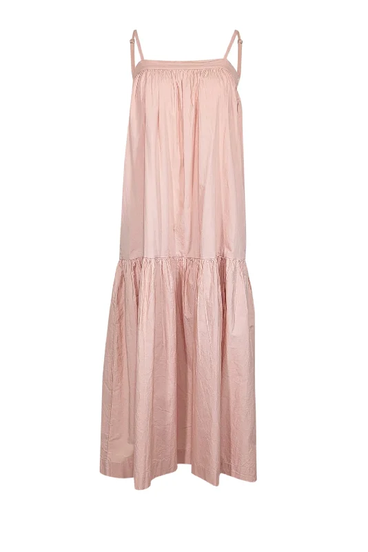 Halter Neck Women Dress to Show Off the Shoulders and Neckline Halter Neck Women Dress to Show Off the Shoulders and Neckline For Days - Blush Pink Poplin Organic Cotton Sleeveless Maxi Dress Sz XS Halter Neck Women Dress to Show Off the Shoulders and Neckline Halter Neck Women Dress to Show Off the Shoulders and Neckline For Days - Blush Pink Poplin Organic Cotton Sleeveless Maxi Dress Sz XS