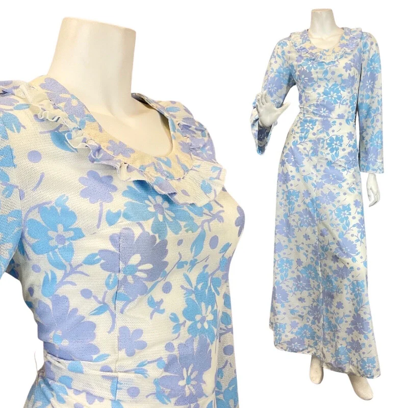 Ruffled Women Dress with Multiple Layers for a Playful and Girly Style Ruffled Women Dress with Multiple Layers for a Playful and Girly Style VINTAGE 60s 70s BLUE LILAC WHITE FLORAL RUFFLED MOD LONGSLEEVE MAXI DRESS 8 10 Ruffled Women Dress with Multiple Layers for a Playful and Girly Style Ruffled Women Dress with Multiple Layers for a Playful and Girly Style VINTAGE 60s 70s BLUE LILAC WHITE FLORAL RUFFLED MOD LONGSLEEVE MAXI DRESS 8 10