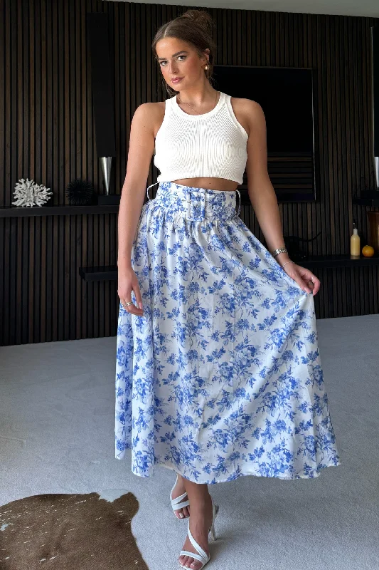 Midi dresses with ruched sleeves for a more fitted and stylish arm lookBeatrice Belted Midi Skirt Blue Print Midi dresses with ruched sleeves for a more fitted and stylish arm lookBeatrice Belted Midi Skirt Blue Print