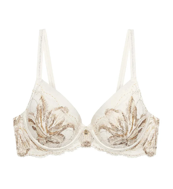 seamless t - shirt bras for everyday wearARTISAN LACE WIRED PUSH UP BRA