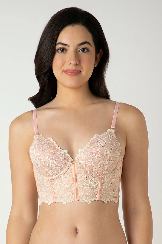 sexy lace push up bras for special occasionsFemme Lace Padded Non-Wired Longline Bra - Dusty Pink sexy lace push up bras for special occasionsFemme Lace Padded Non-Wired Longline Bra - Dusty Pink