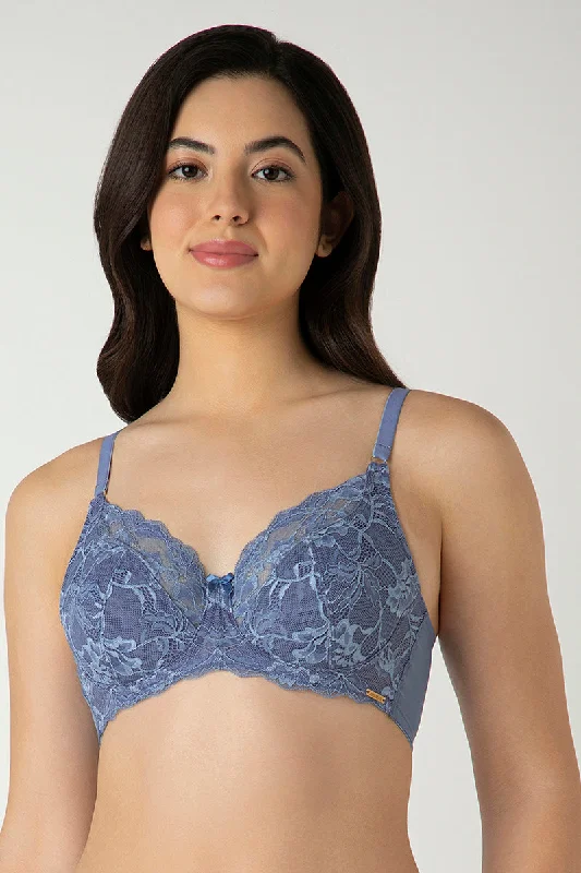 convertible bras with adjustable strapsLuxe Support Non-Padded Wired Bra - Moonlight Blue convertible bras with adjustable strapsLuxe Support Non-Padded Wired Bra - Moonlight Blue
