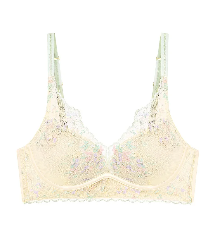 plunge t - shirt bras for a sleek appearancePremium Joy Wired Push Up Deep V Bra