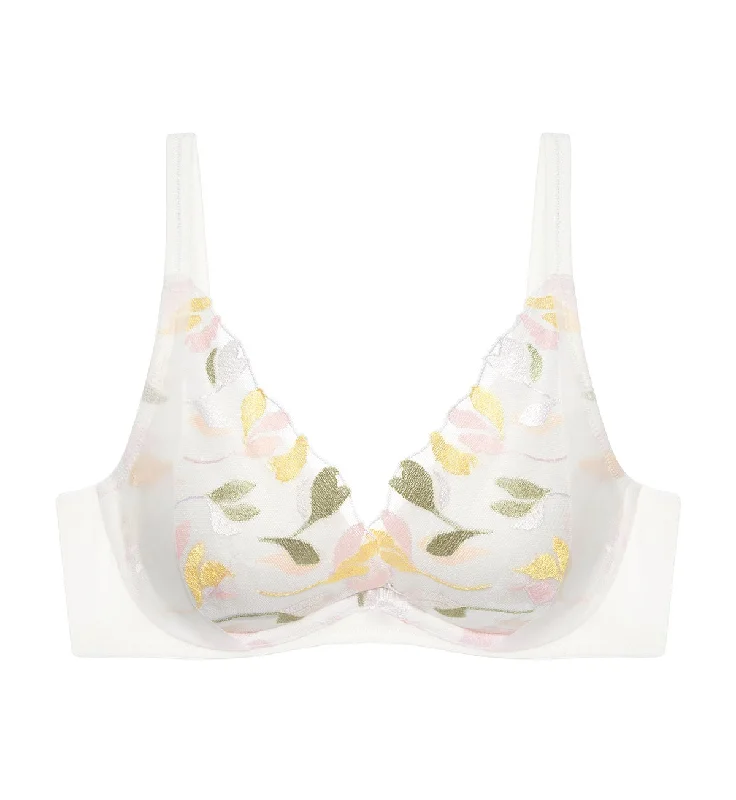 backless bras for revealing outfitsSPRING EMBROIDERY WIRED PUSH UP BRA