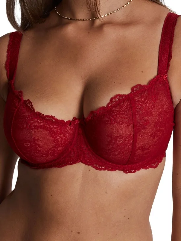 Push up bras made of soft microfiberDanse Des Sens Comfort Half-Cup Bra - Irresistible Red Push up bras made of soft microfiberDanse Des Sens Comfort Half-Cup Bra - Irresistible Red