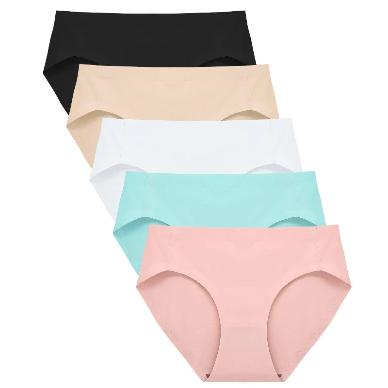 Push up bras with a seamless cupHigh Cut Seamless No Show Brief Panties - Mix1 5 Pack Push up bras with a seamless cupHigh Cut Seamless No Show Brief Panties - Mix1 5 Pack