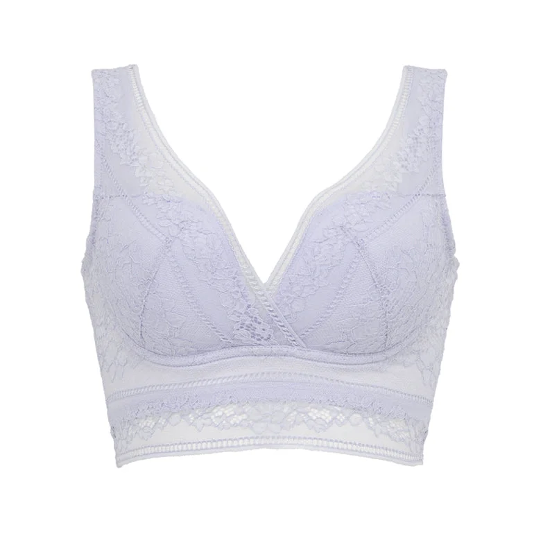 moisture wicking sports bras for sweaty workoutsPerfumy Lacy Wireless Shaping Bra 24A1